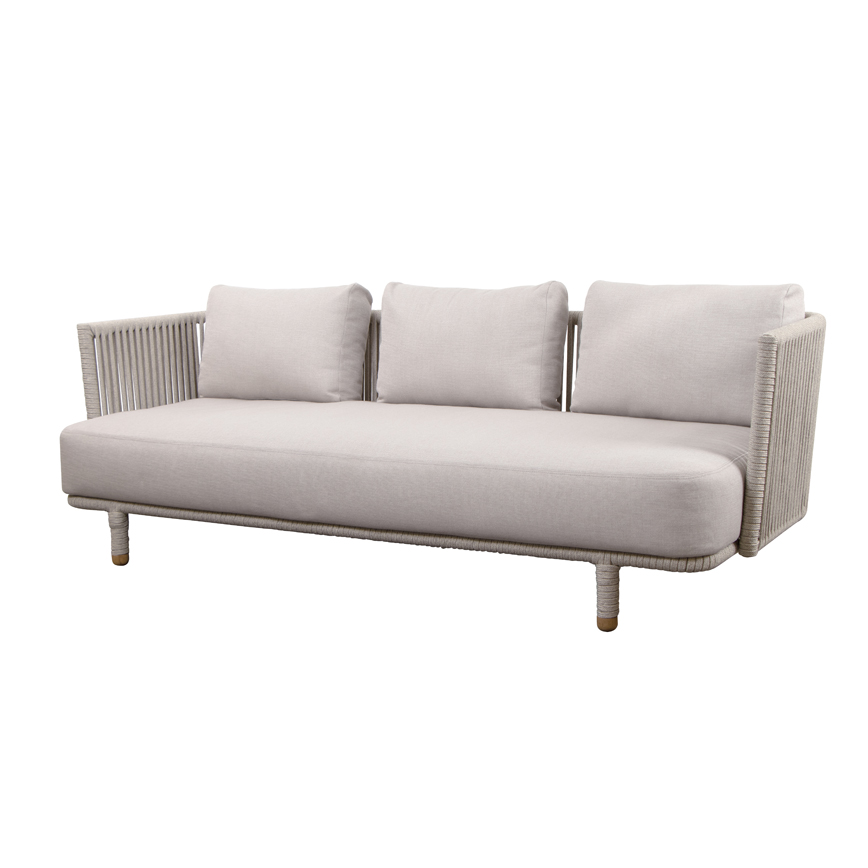Moments 3pers Incl Hynde Sand Soft Rope Air Touch Hynde Sand Cane-line Sofa