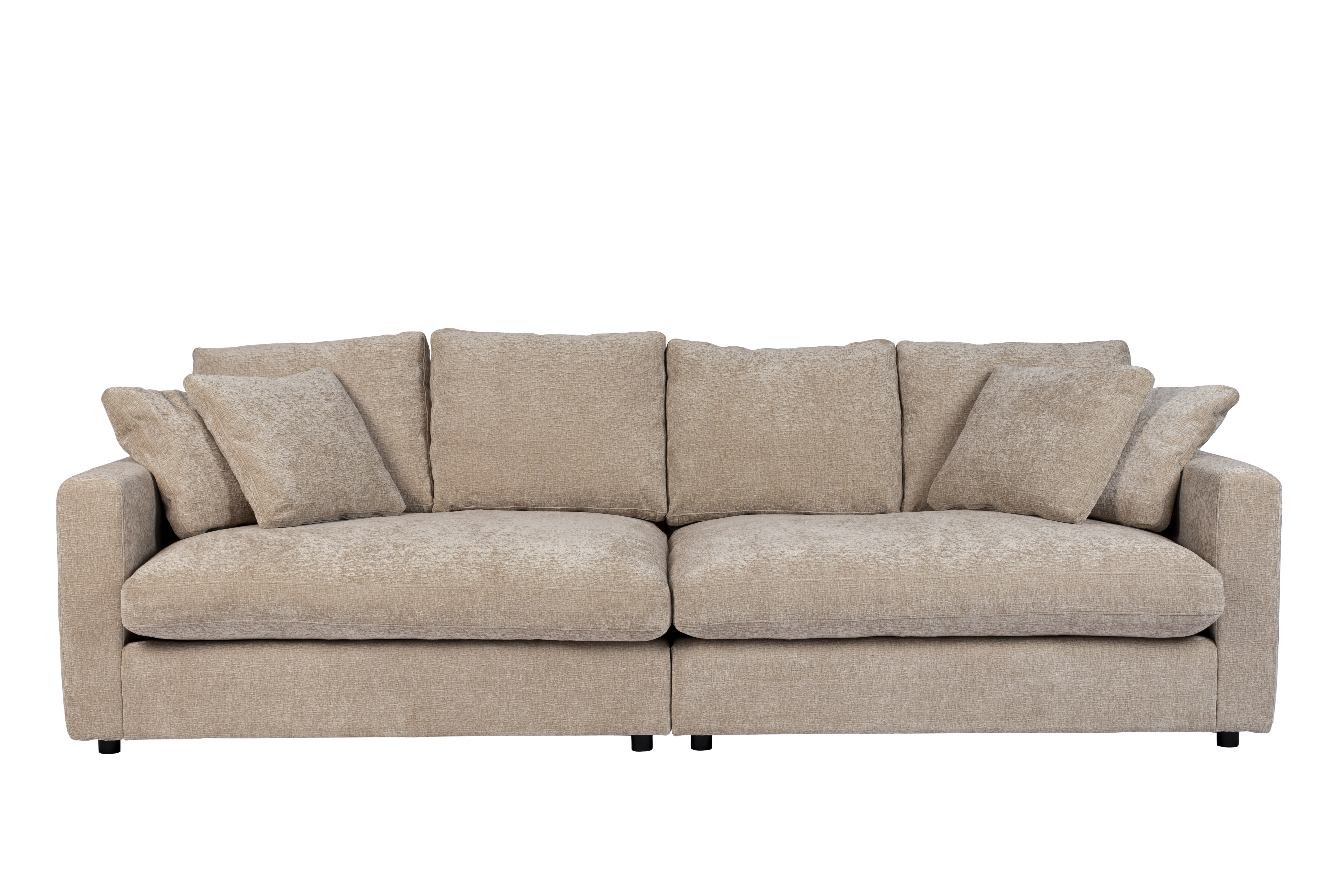 Beige Sense Personers Natur Soft Polyester Plast Zuiver Sofa - 8718548057043