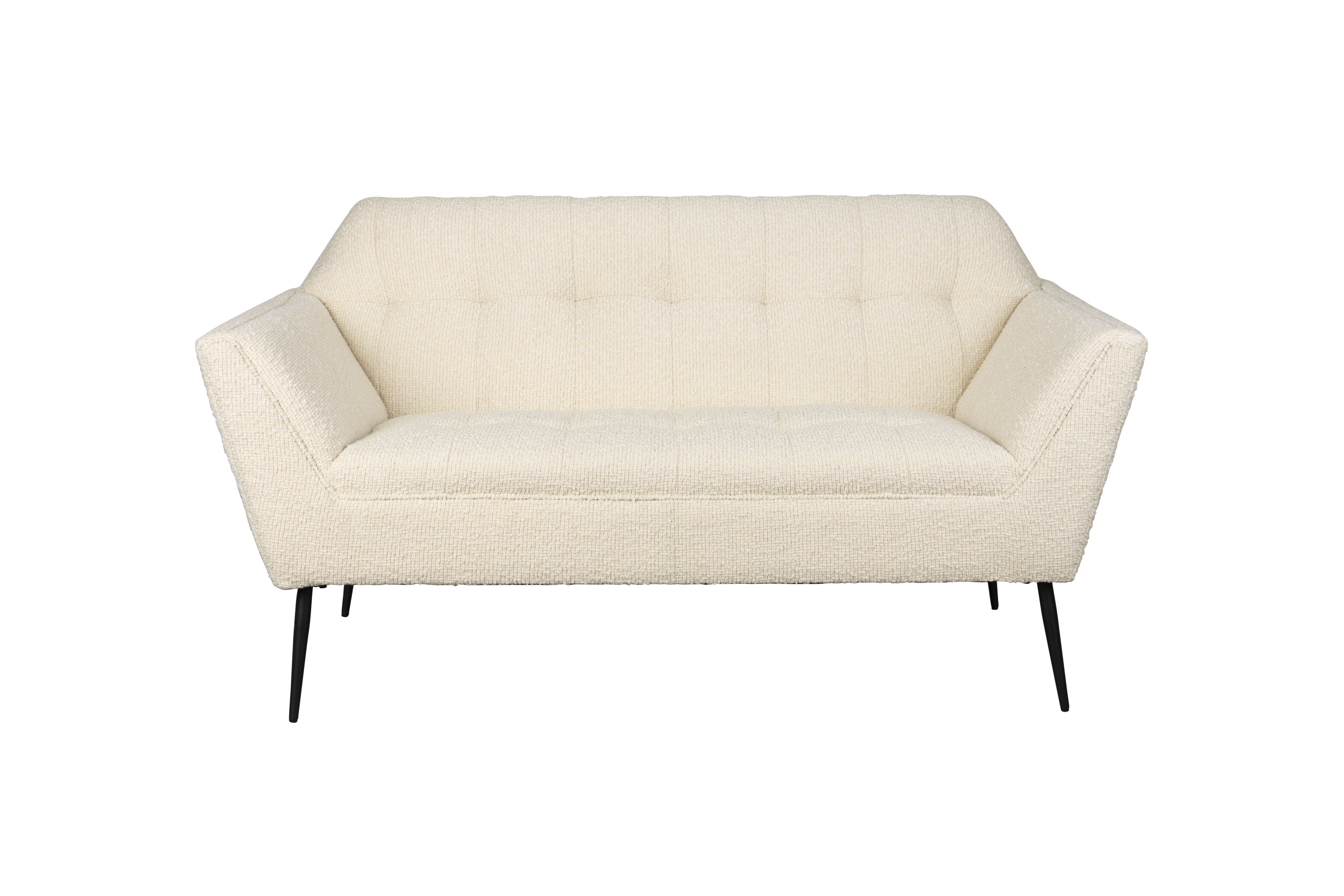 Sort Kate Pers Beige Boucl Stof Jern Dutchbone Sofa - 8718548072879
