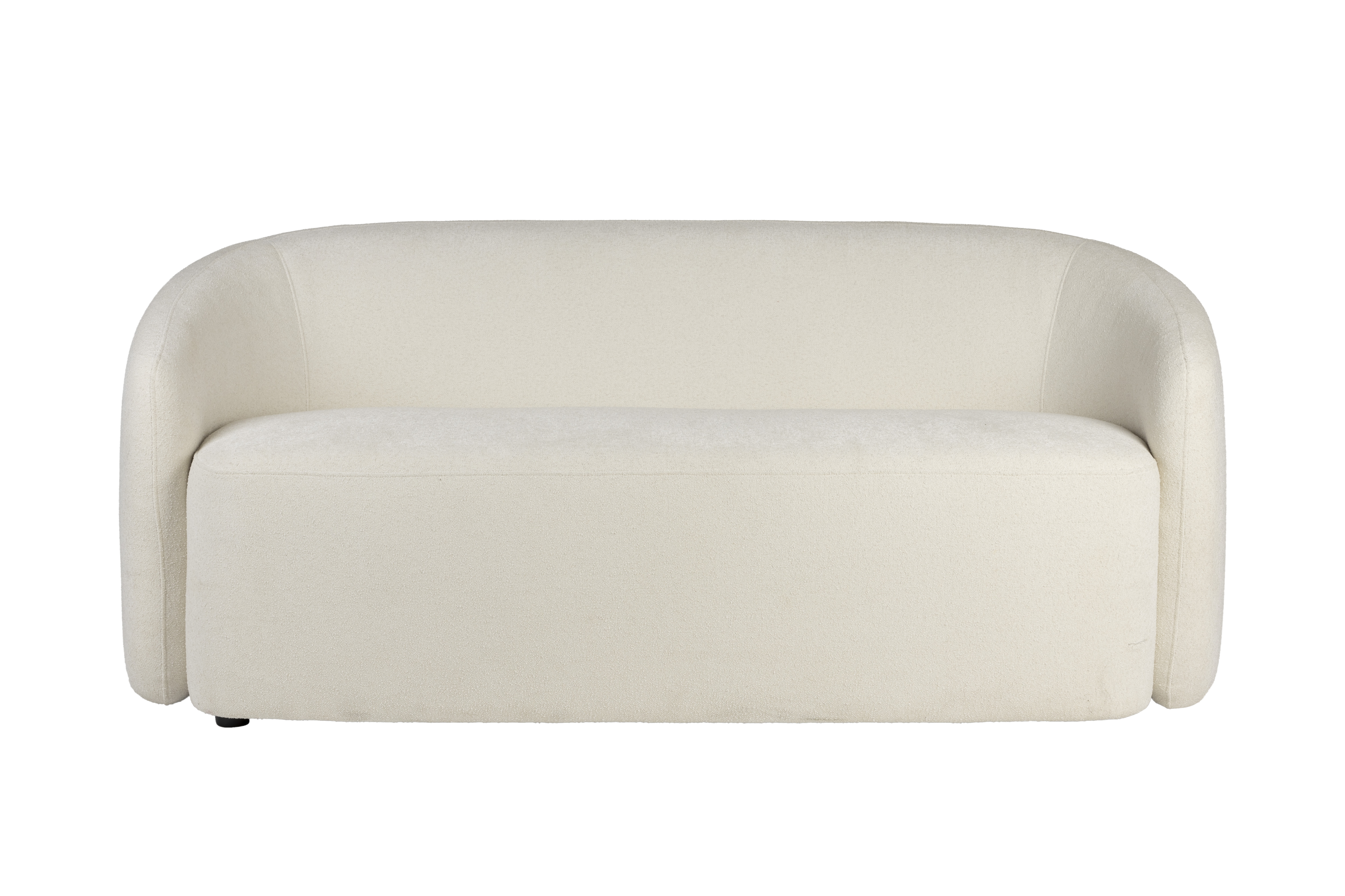 Hvid White Label Living Len Polyester Fyrretræ Sofa - 8718548085268