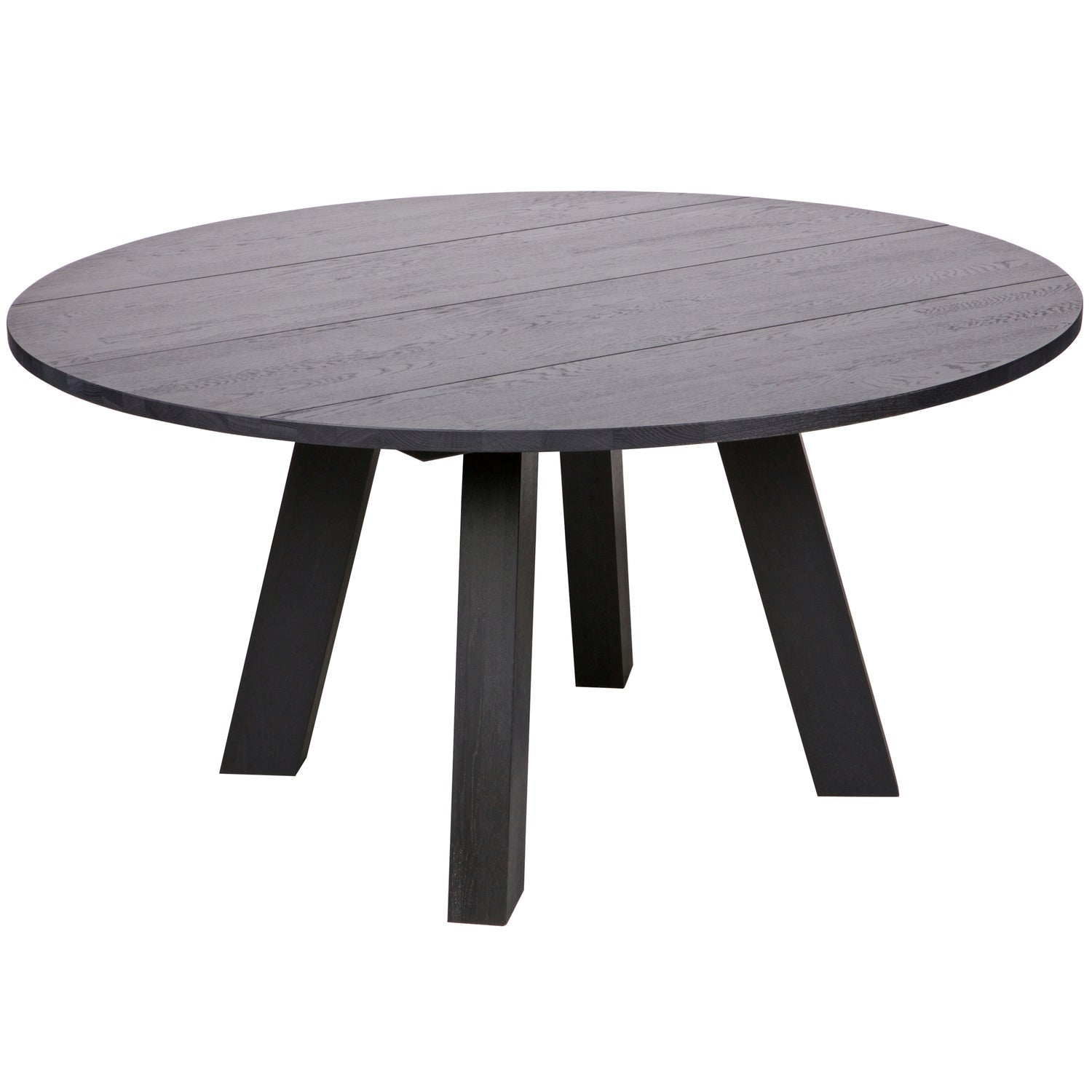 Sort Rhonda Rundt Blacknight Fsc 75x150x150 Woood Spisebord - 8714713052127