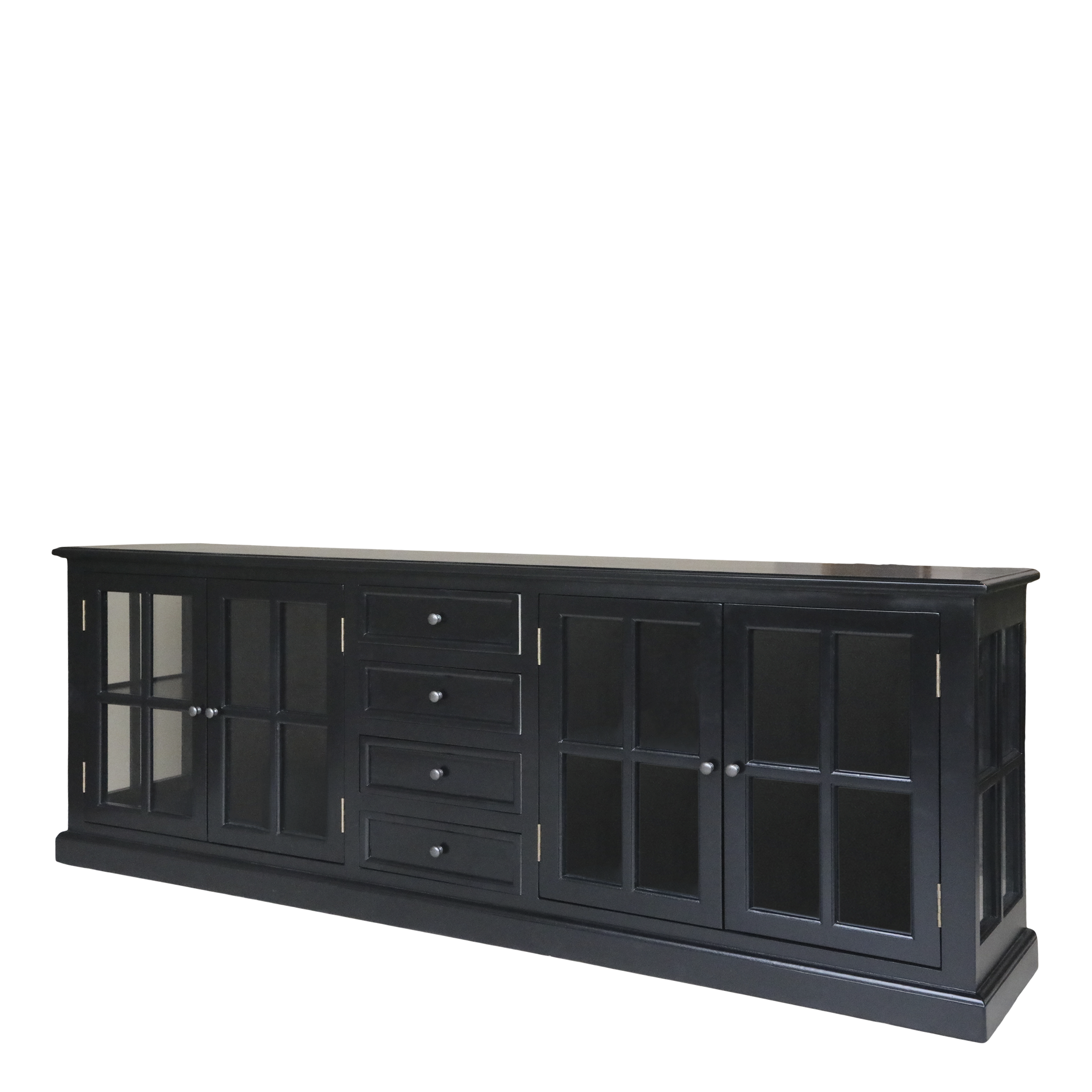 Sort Marseille Vitrine SkÆnk LÅger 220 Chic Antique Skænk - 5712750413751