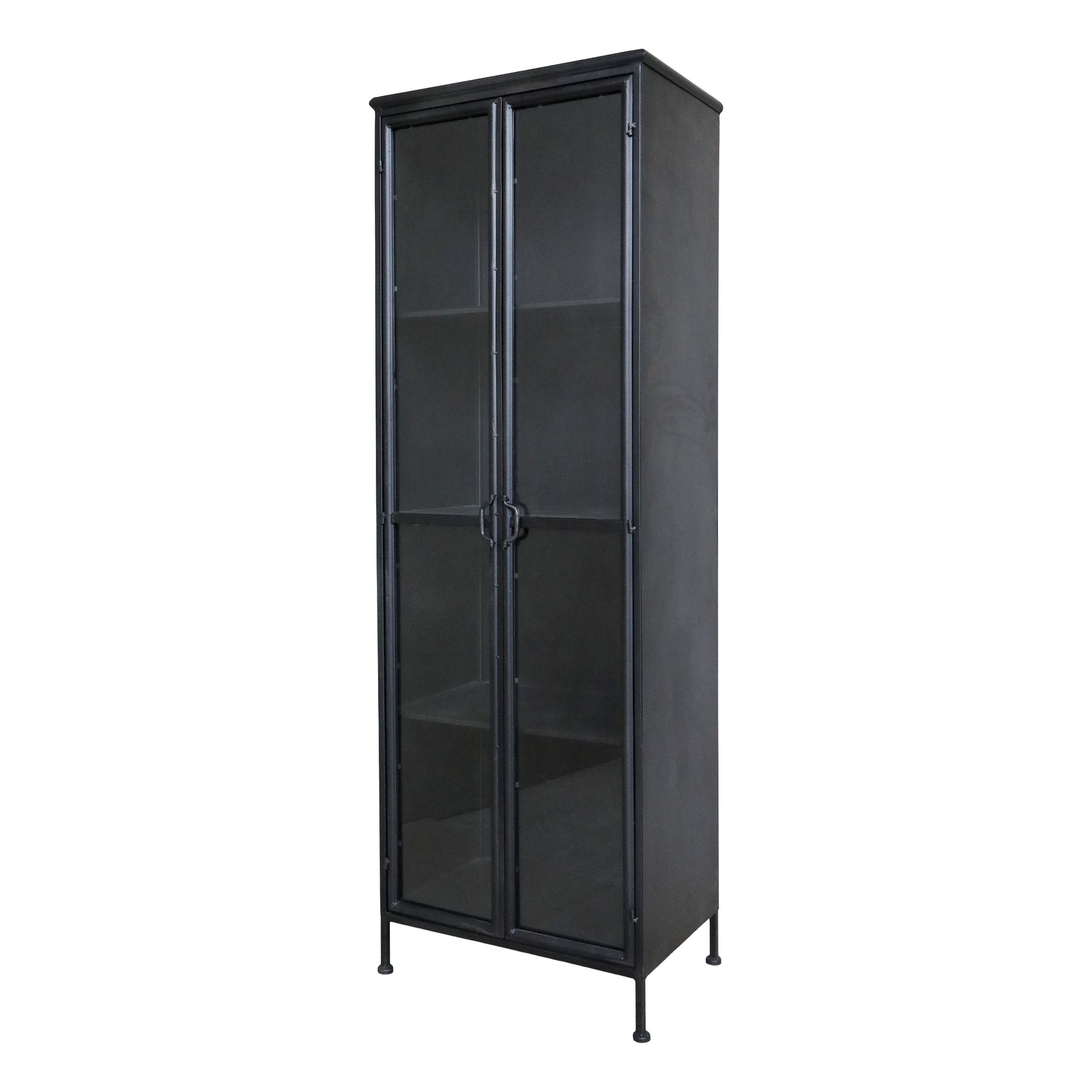 Sort GlaslÅger Hylder 184 Chic Antique Vitrineskab - 5712750382798