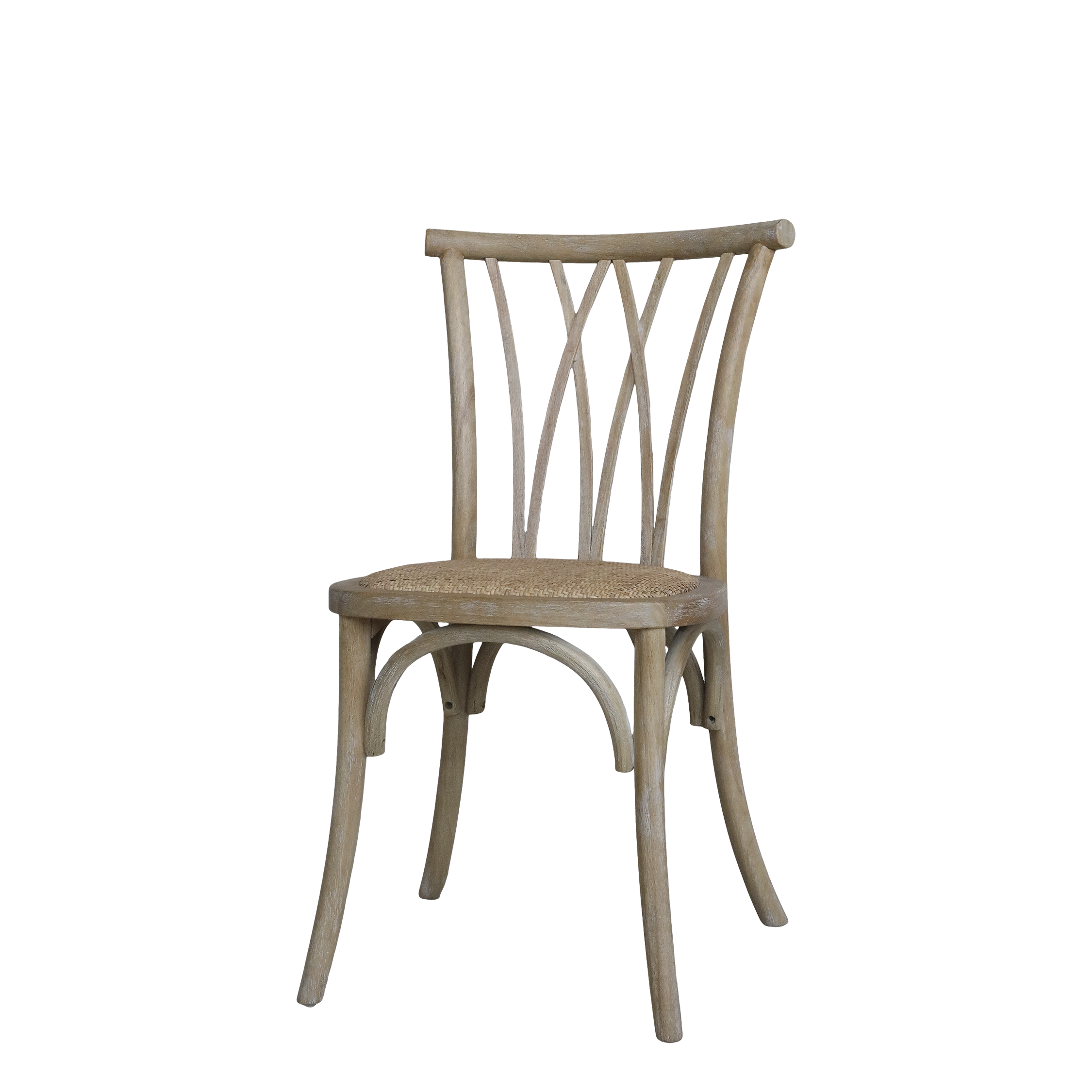 Fransk Stol FletsÆde Chic Antique Spisestol - 5712750380053