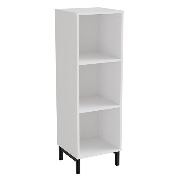 Hvid Stig Laminat Rum Stående Med Stålben Form O Miljö Reol - 7042423895293