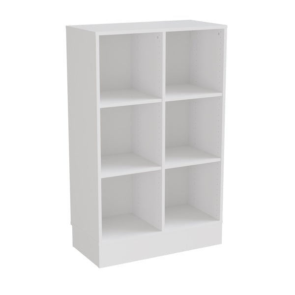 Hvid Stig Laminat Rum Stående Med Sokkel Med Ryg Form O Miljö Reol - 7042423890878