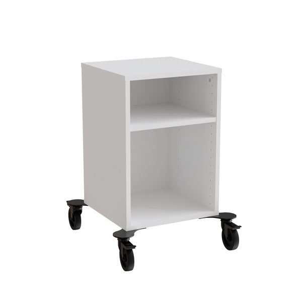 Hvid Stig Laminat 1 Rum Med Hjul Form O Miljö Reol - 7042423894173