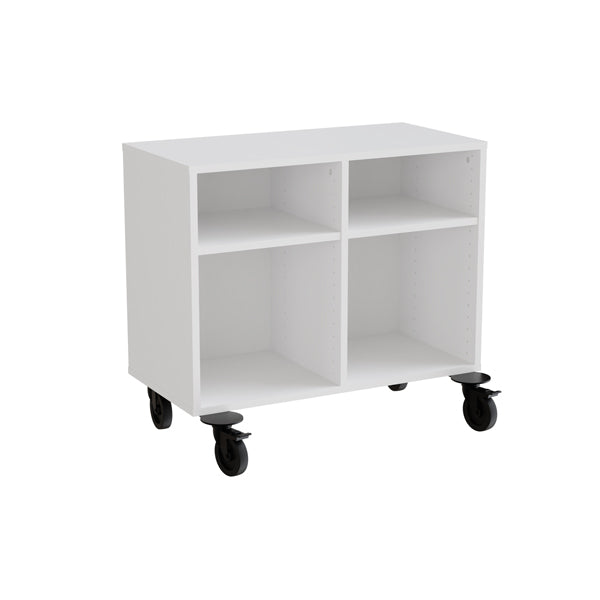 Hvid Stig Laminat 2 Rum Med Hjul Form O Miljö Reol - 7042423894326