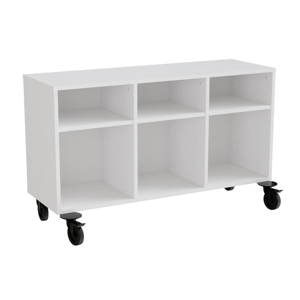 Hvid Stig Laminat 3 Rum Med Hjul Form O Miljö Reol - 7042423894487