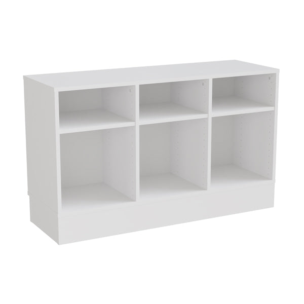 Hvid Stig Laminat 3 Rum Med Sokkel Form O Miljö Reol - 7042423833554