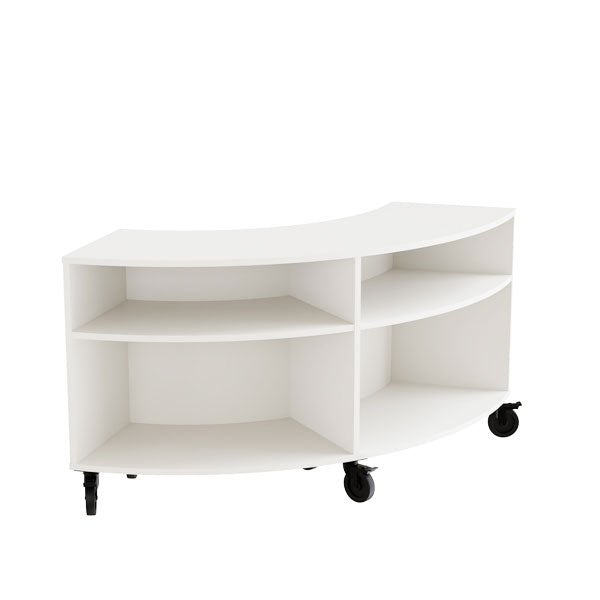 Hvid Stig Laminat 2 Rum Buet Med Hjul Indv Ryg Form O Miljö Reol - 7042423897747