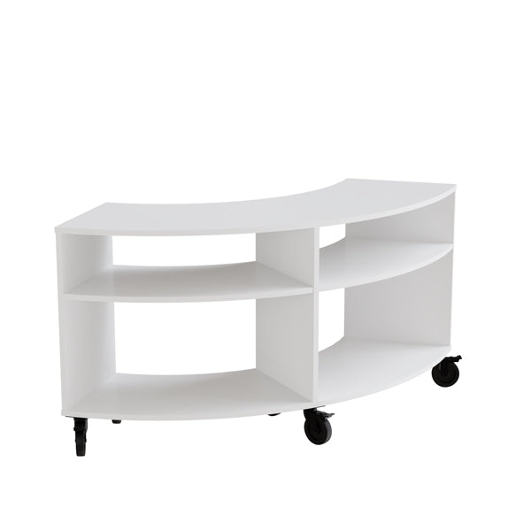 Hvid Stig Laminat 2 Rum Buet Med Hjul Form O Miljö Reol - 7042423834285