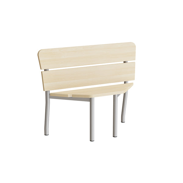 Pausa 551 Hjørne Birk Laminat Alugråt Stel Sofa - 7042422294776