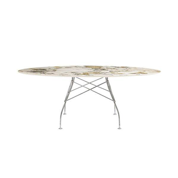 Glossy 192x118 Symphonie Krom Stel Kartell Spisebord - 8058967294095