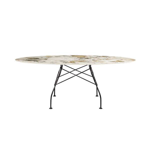 Sort Glossy 192x118 Symphonie Stel Kartell Spisebord - 8058967294255