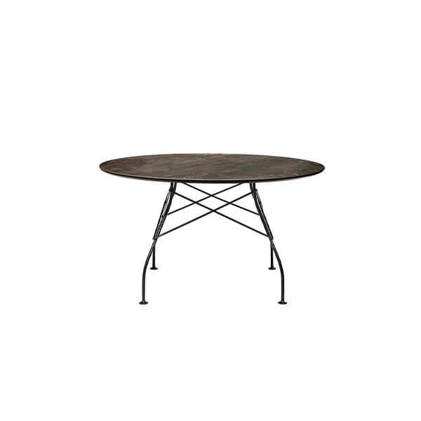 Sort Glossy Ø128 Aged Bronze Stel Kartell Spisebord - 8058967294019