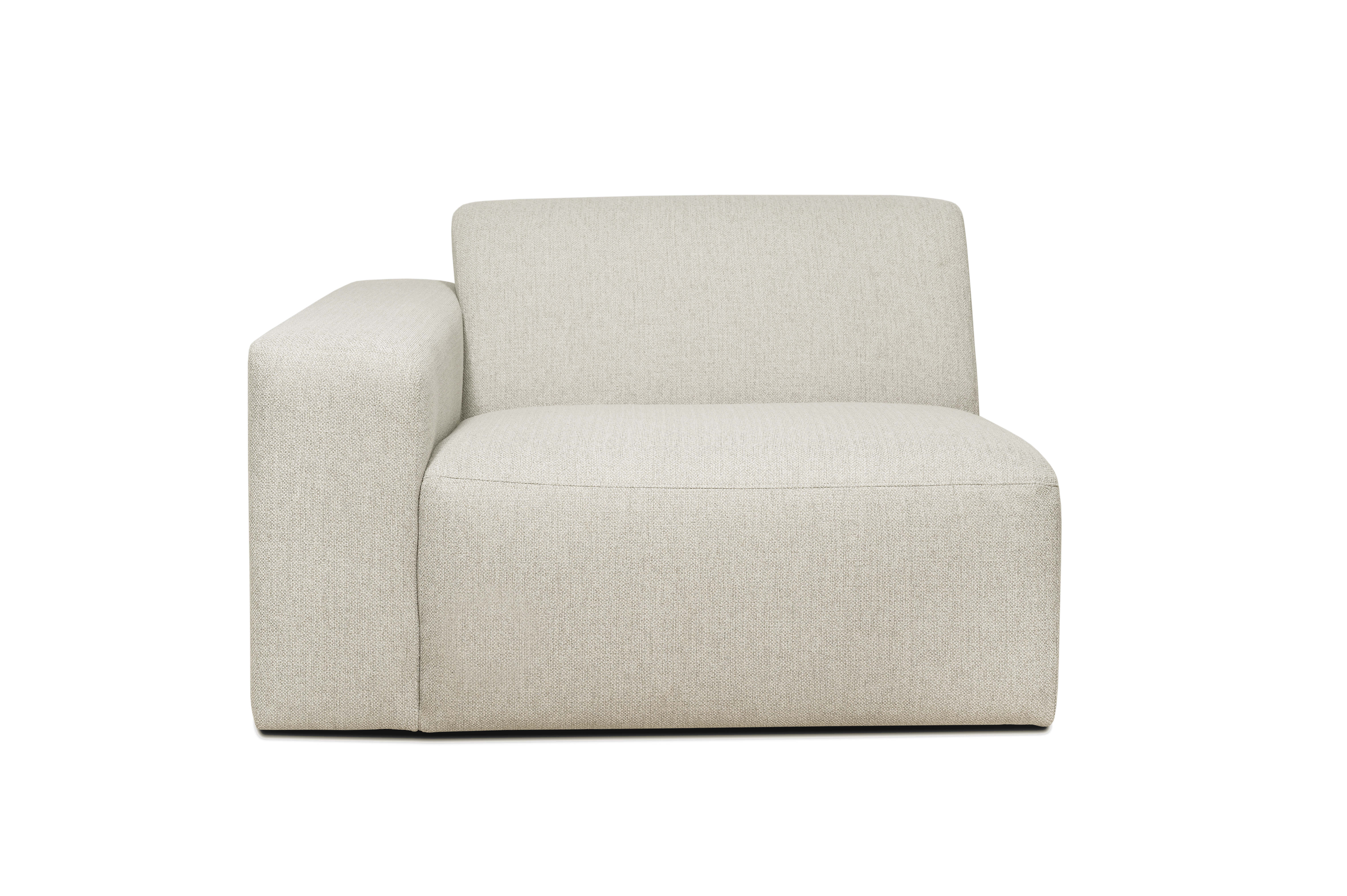 Antracitgrå Boston Seater Med Arm Til Modul Sofa.dk Sofa