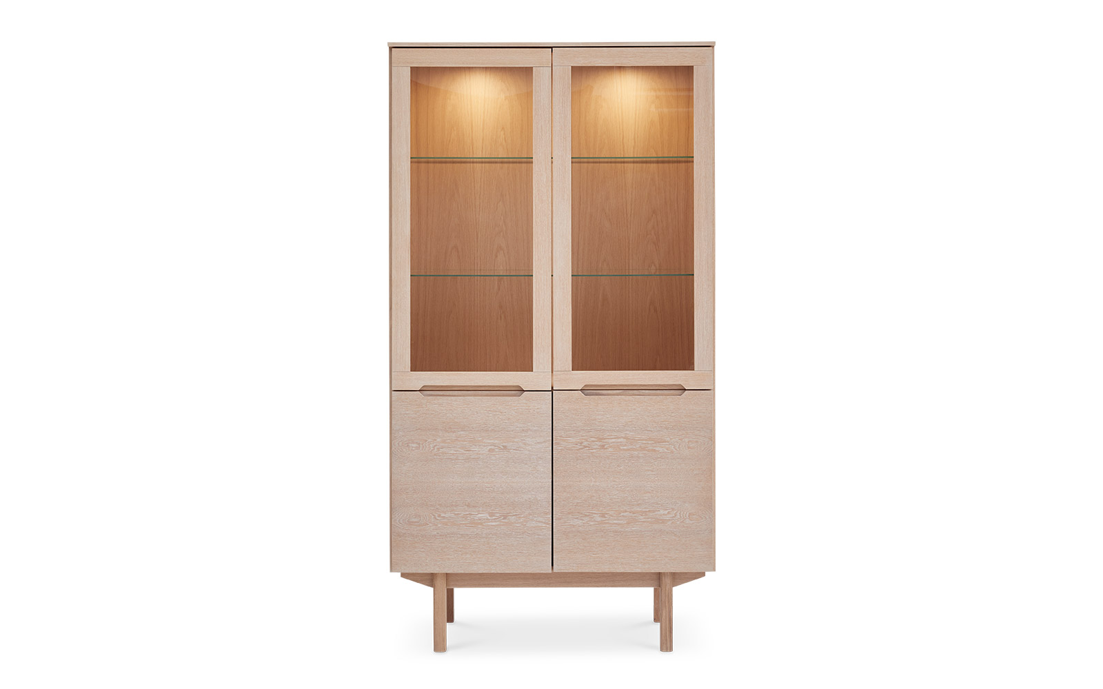 Lyst Træ Sm307 Skovby Vitrineskab