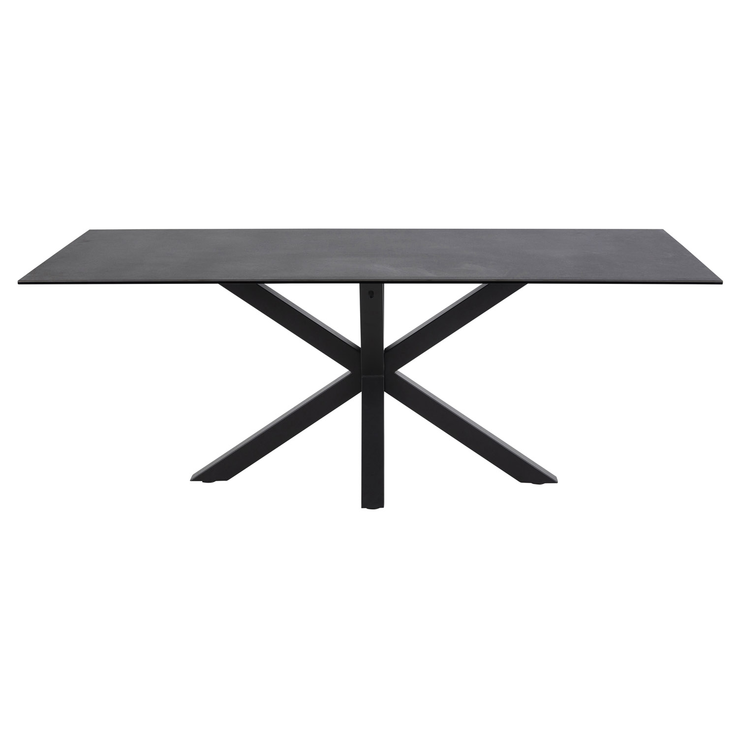 Sort Heaven Rektangulær Fairbanks Glas Keramik Metal 200x100 Act Nordic Spisebord - 5713941122575