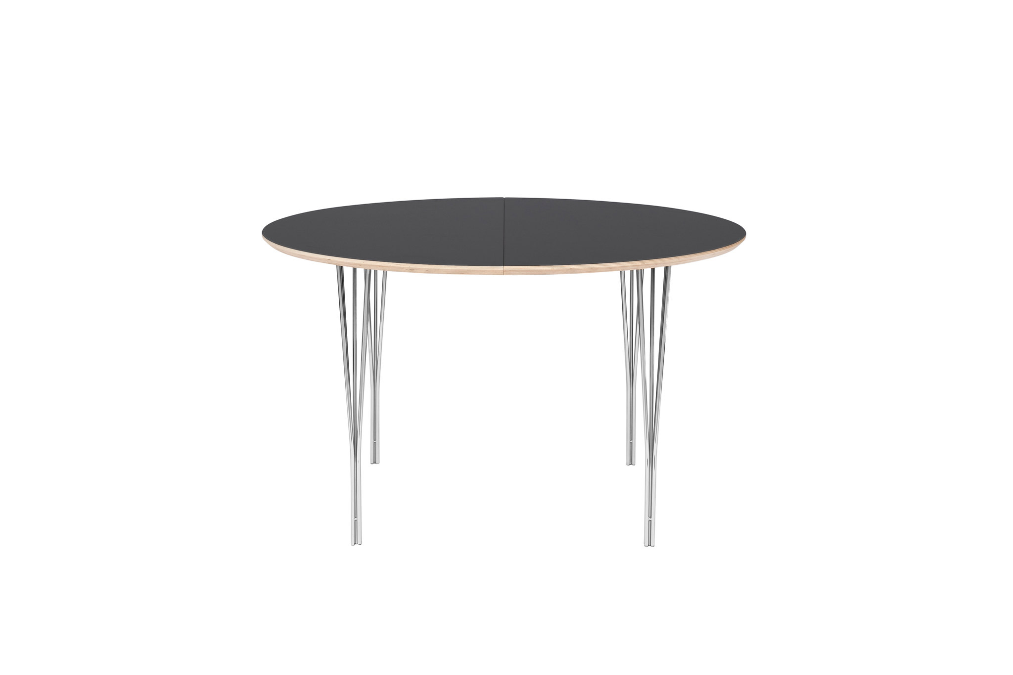 Haslev Symphony Graphite Laminat Metal Ben 105 Spisebord