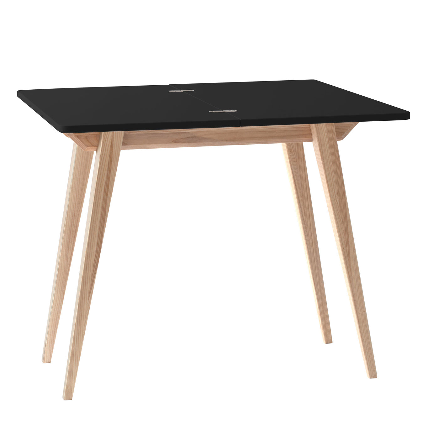 Sort Konvolut Udtrækbart 45x90cm Mat Ragaba Spisebord