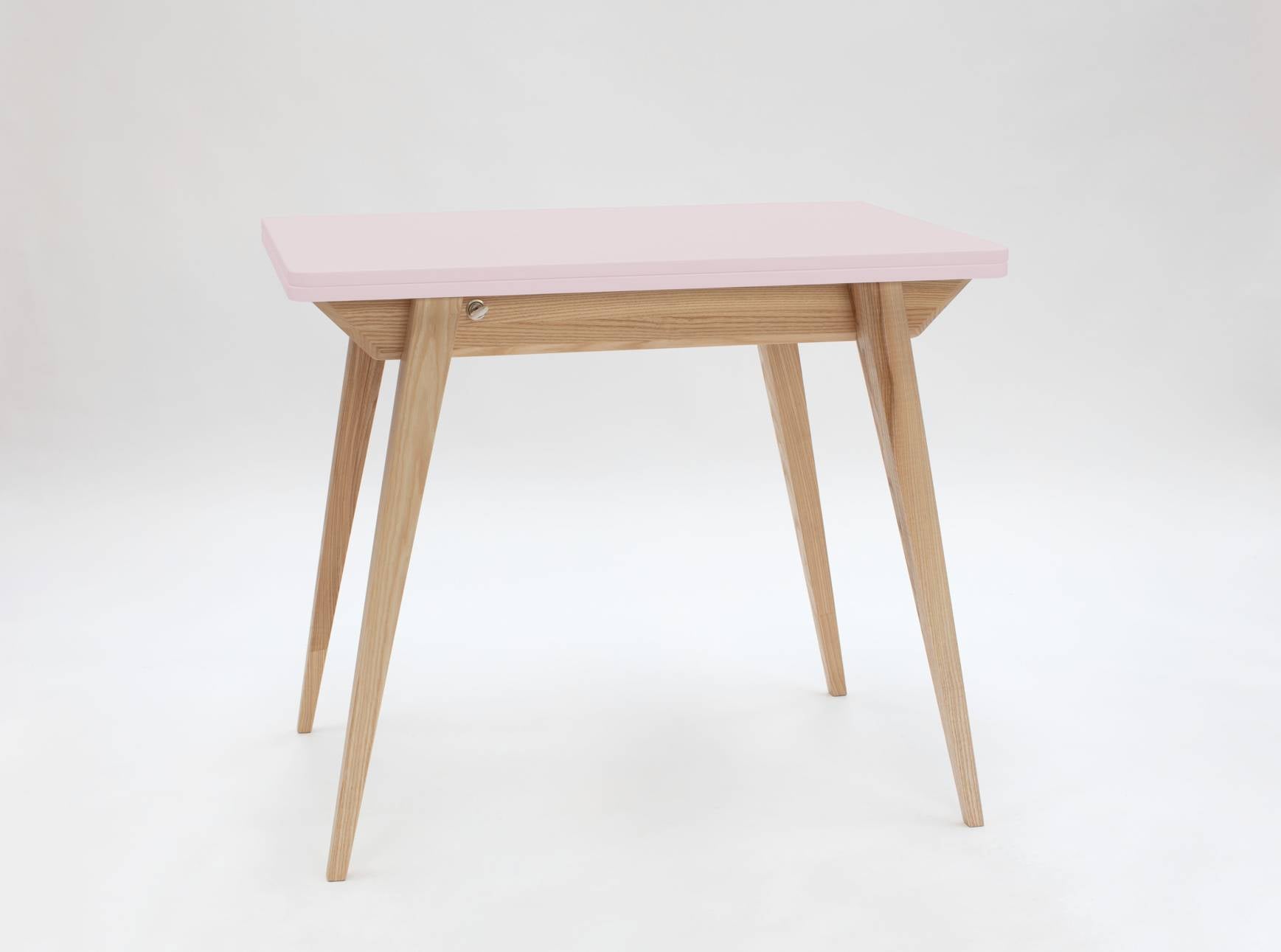 Rosa Konvolut Udtrækkeligt 90x65cm Pudder Ragaba Spisebord
