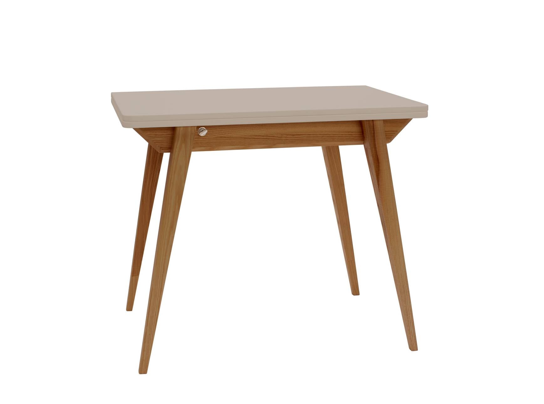 Konvolut Udtrækkeligt 90x65cm Brun Beige Ragaba Spisebord