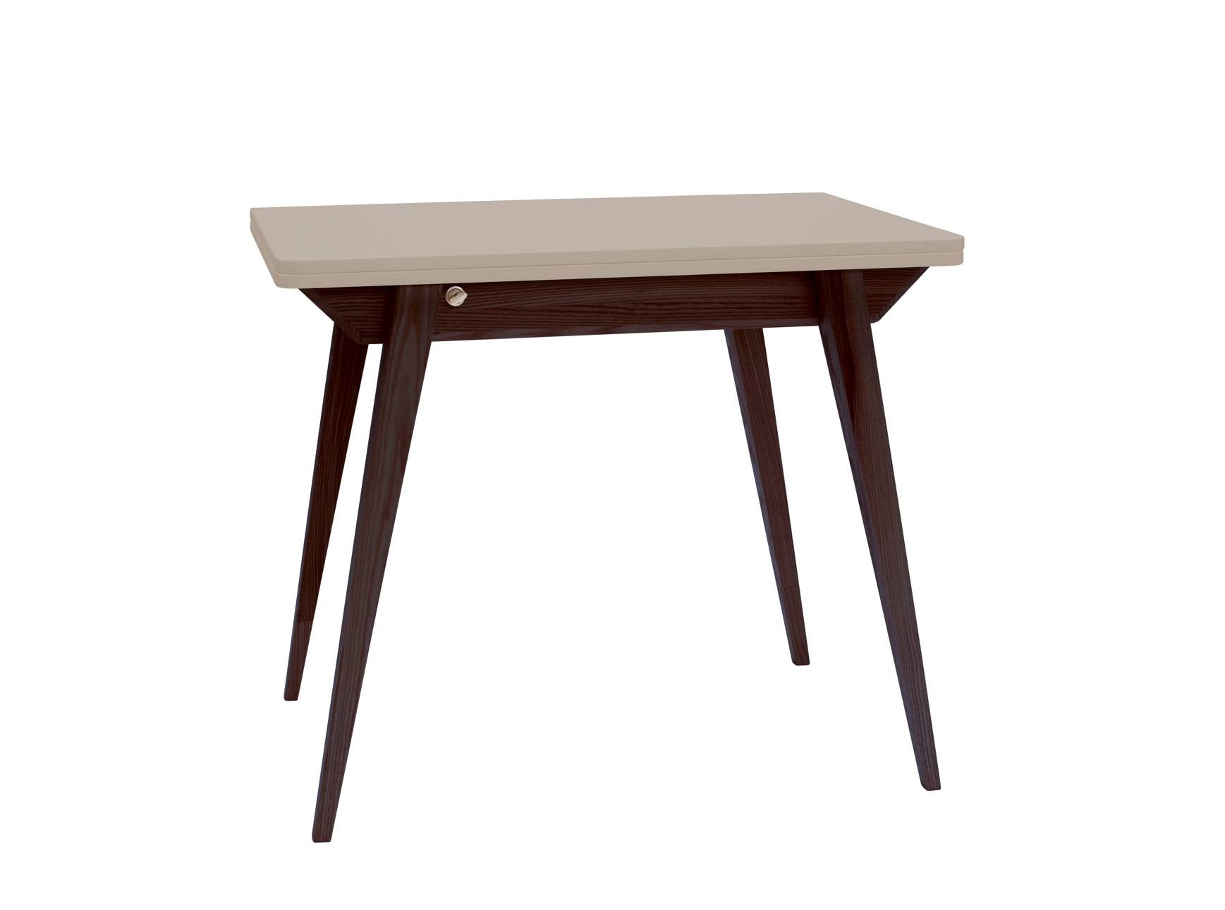 Konvolut Udtrækkeligt 90x65cm Brun Beige Valnød Ragaba Spisebord