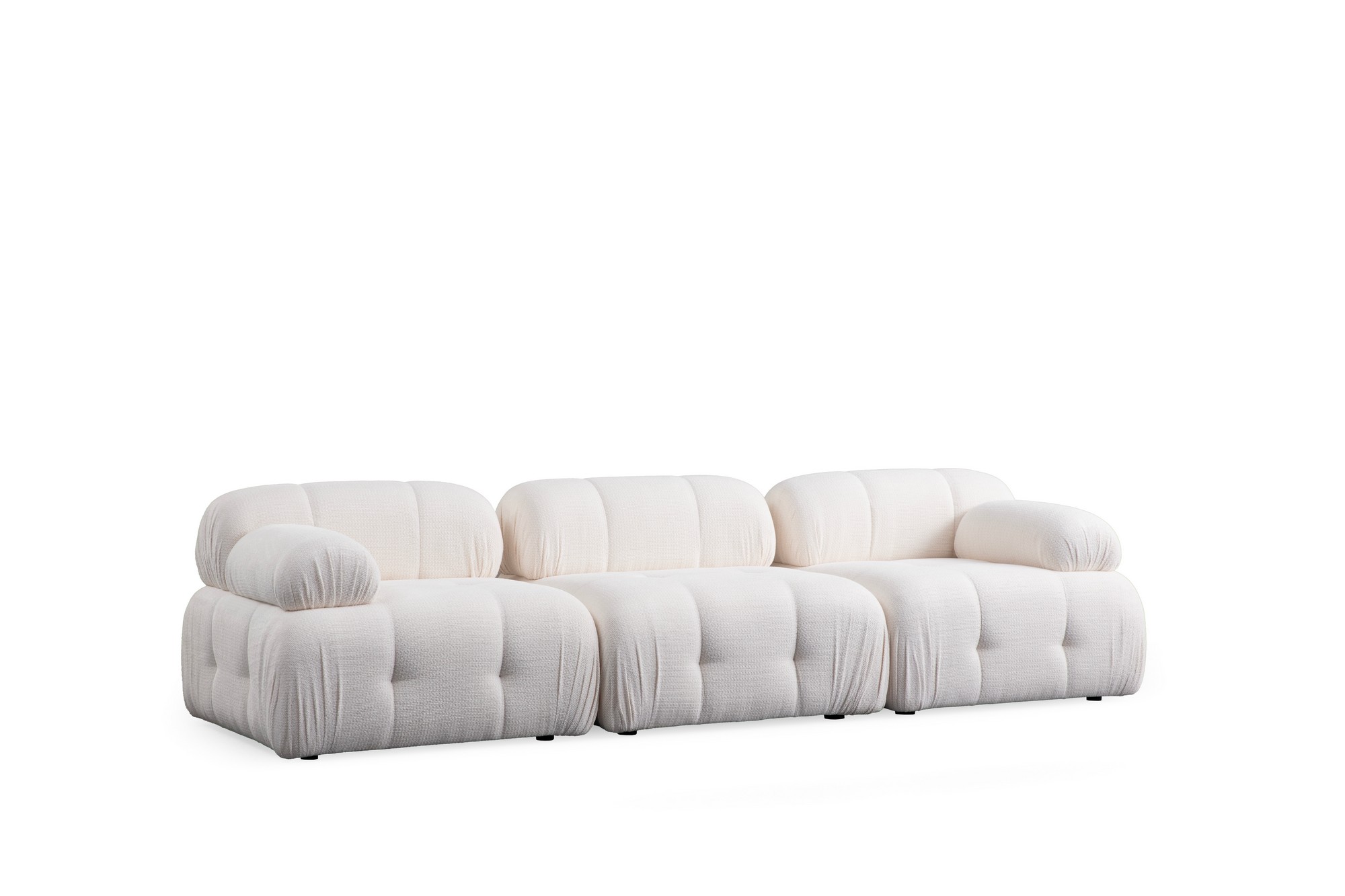 Hvid Petite Pers Polyester Sort Plastik NordvÄrk Sofa - 8684283204014