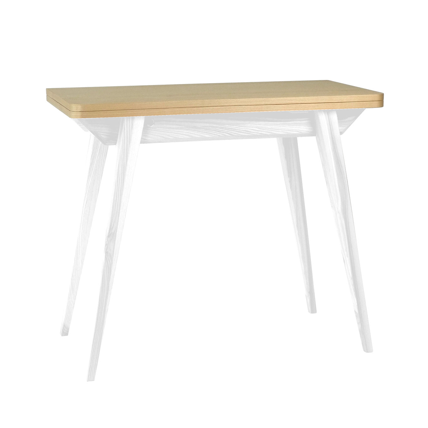 Hvid Konvolut Udtrækkeligt 45x90cm Ask Top E Ben Ragaba Spisebord