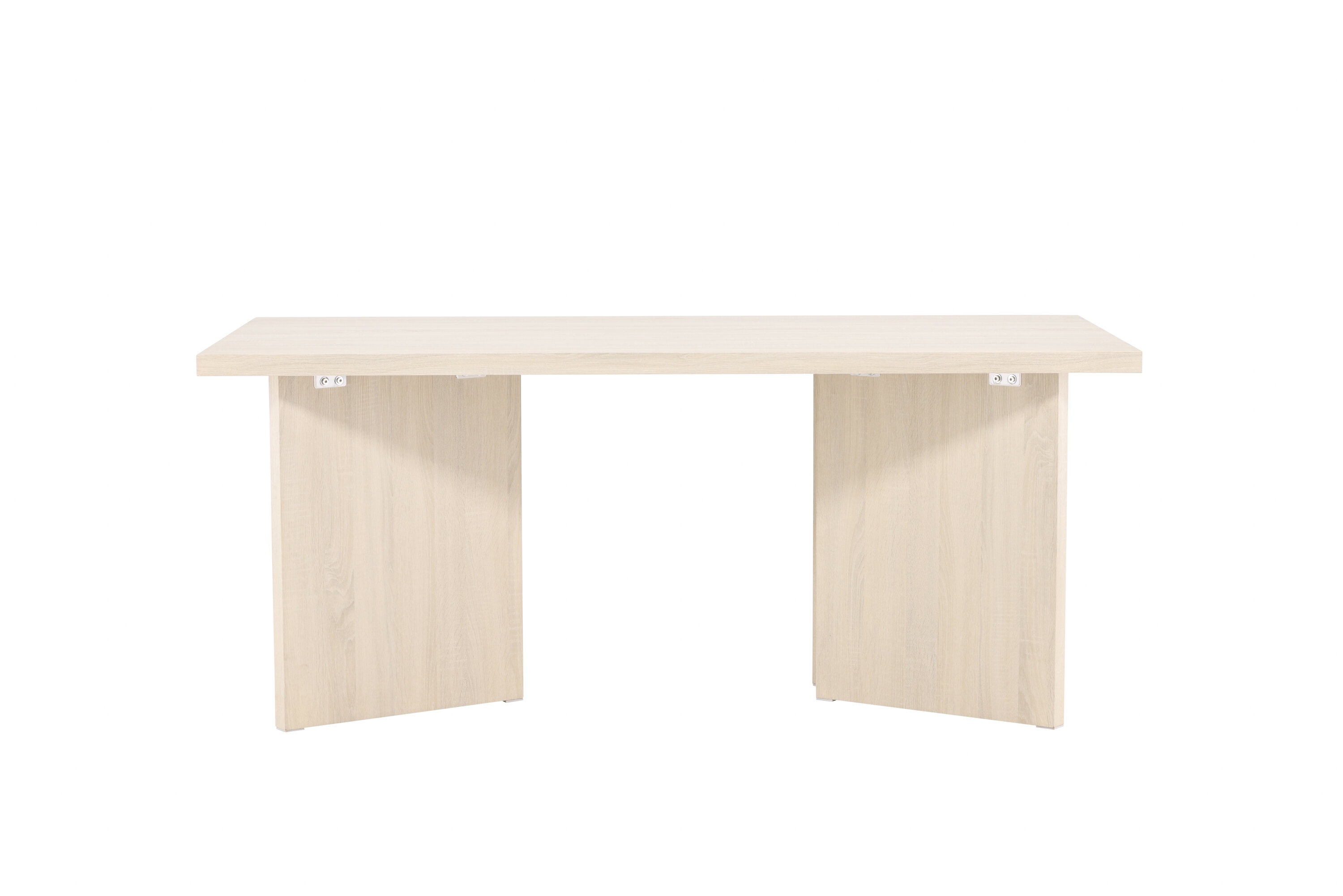 Hvid Bassholmen Rektangulær Vasket Mdf 90x180 Vind Collection Spisebord - 7340220823007