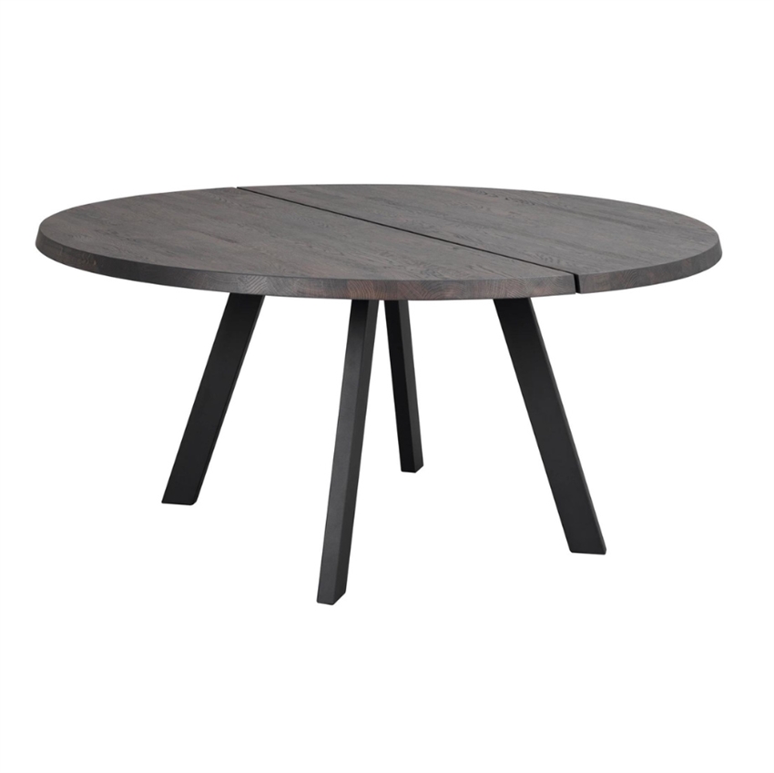 Fred Rundt 160 160 Mørkebrun Rowico Spisebord