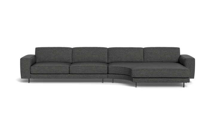 Grå Day Med Rund Chaiselong Med Rio Arm Samba Sofa