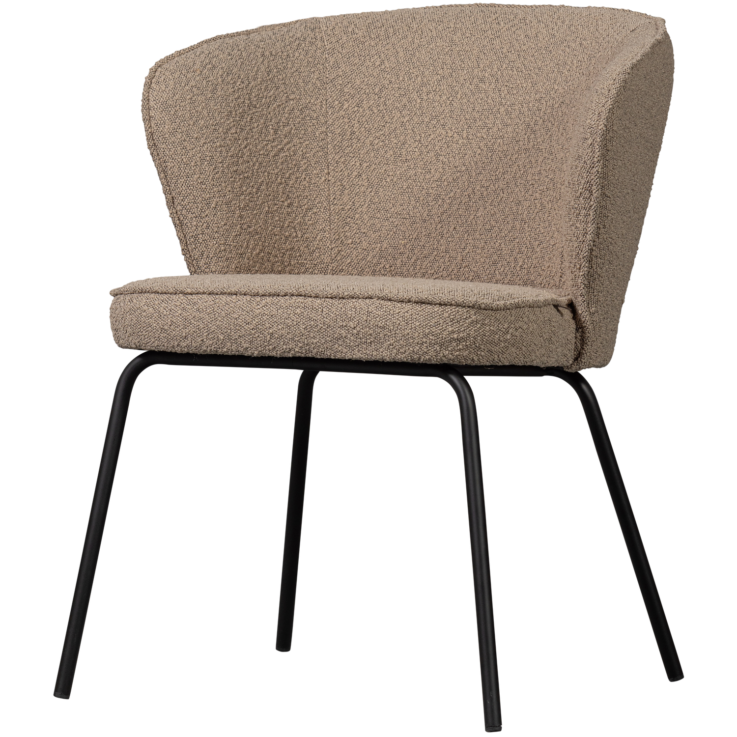 Admit Boucle Beige 77x60x59 Woood Spisestol - 8714713175239