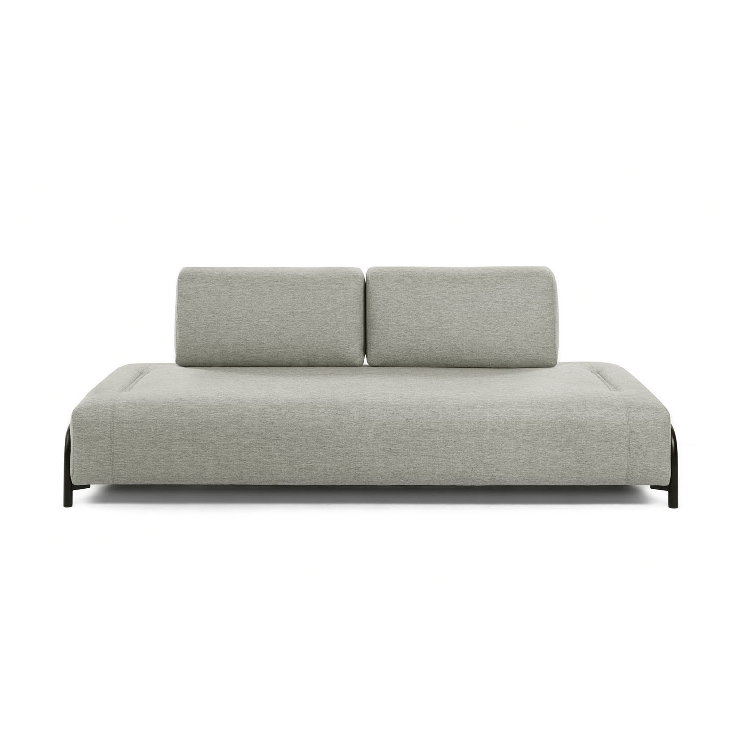 Beige Compo Pers Stof Metal Kave Home Sofa - 8433840552941