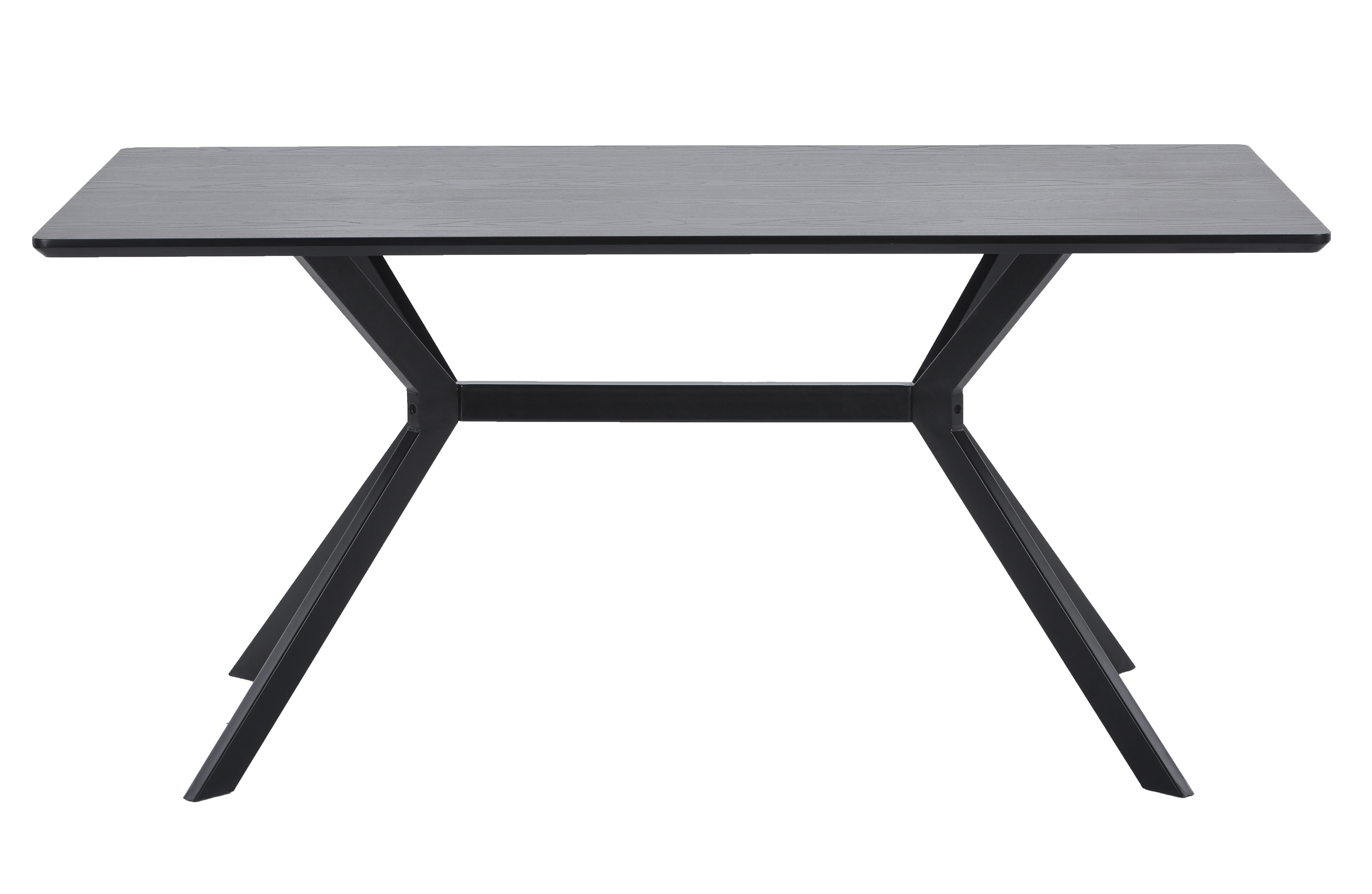 Sort Bruno Rektangulært Mdf Stål 160x90 Woood Exclusive Spisebord - 8714713132263