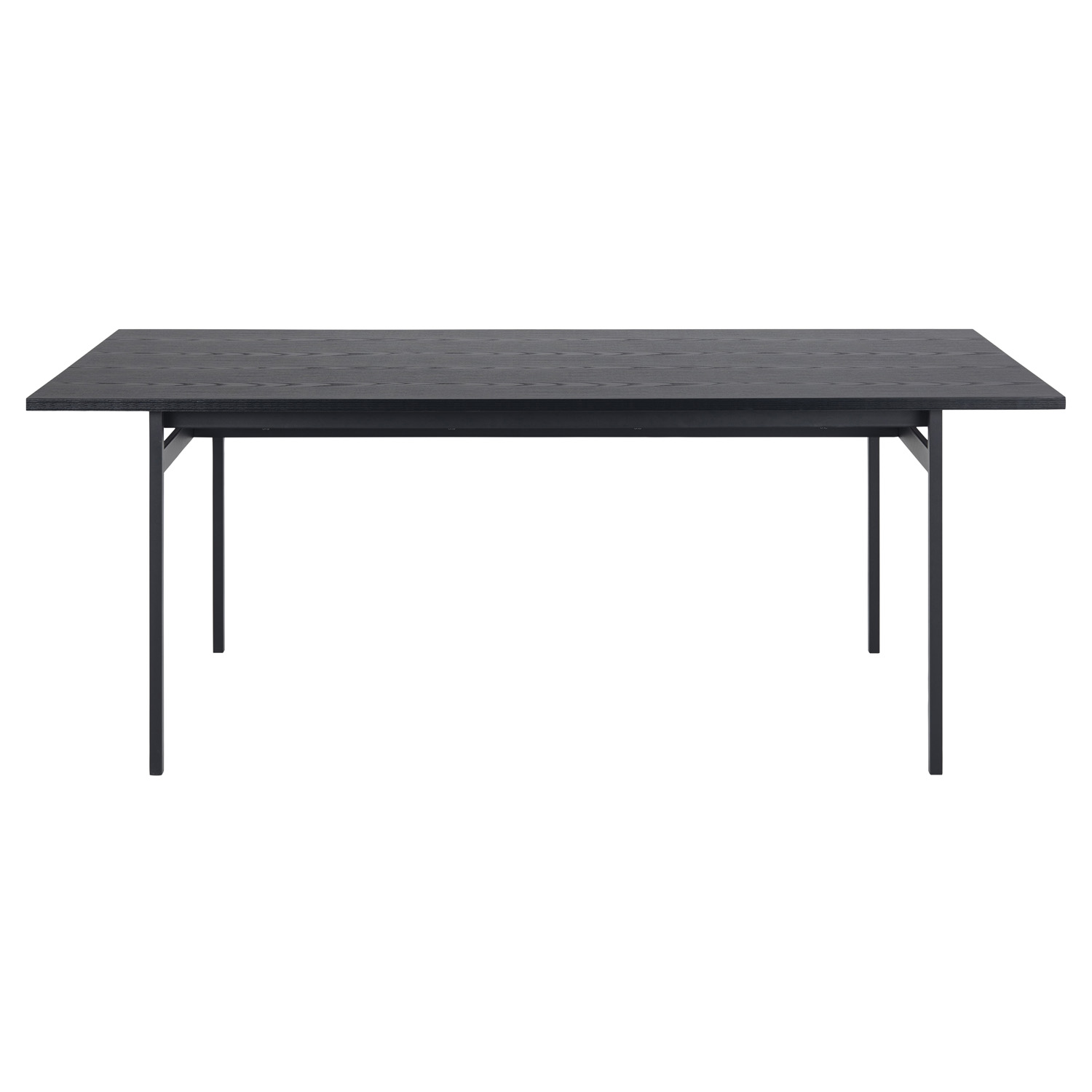 Sort Angus Melamin Ask Metal 200x90 Act Nordic Spisebord - 5713941159526