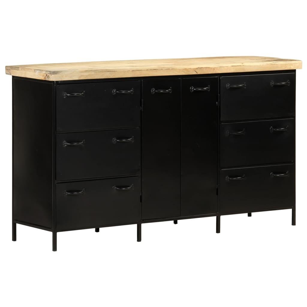Hvid 140x38x76 Mangotræ Boligcenter Skænk - 8720286068403