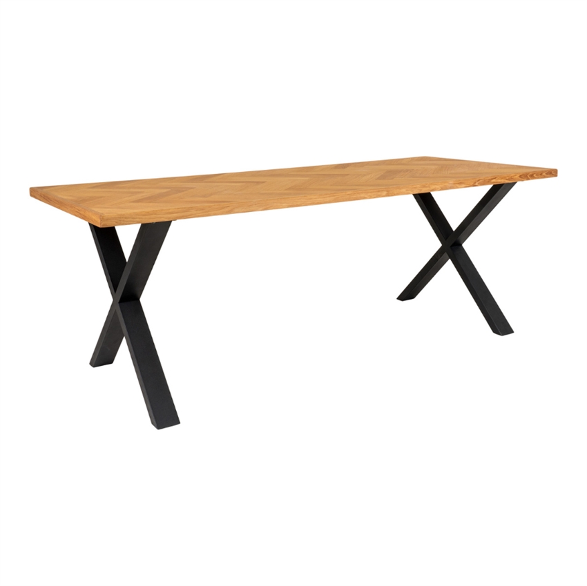 Aarhus Plankebord Med Sildebensmønster Egetræ Wood By Nordic Spisebord