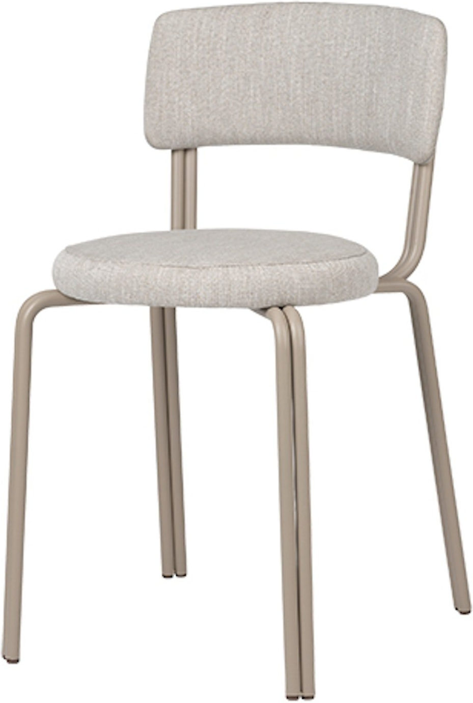 Grå Broste Copenhagen Oda Spisebordsstol Tekstil Jern H76 B42 L46 Spisestol - 5710688191697