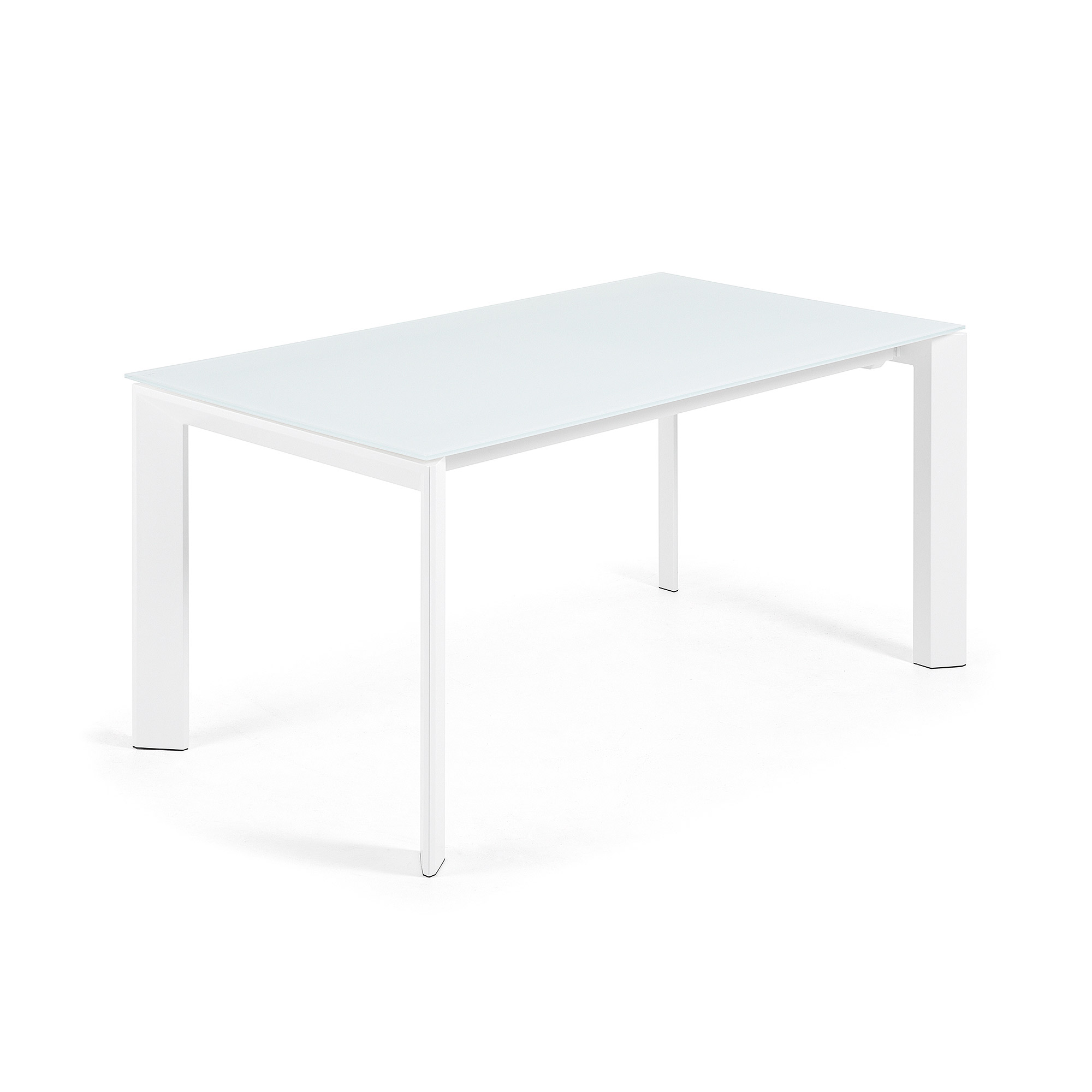 Hvid Axis Butterflybordplade Glas Stål 160220x90 Kave Home Spisebord - 8433840411521