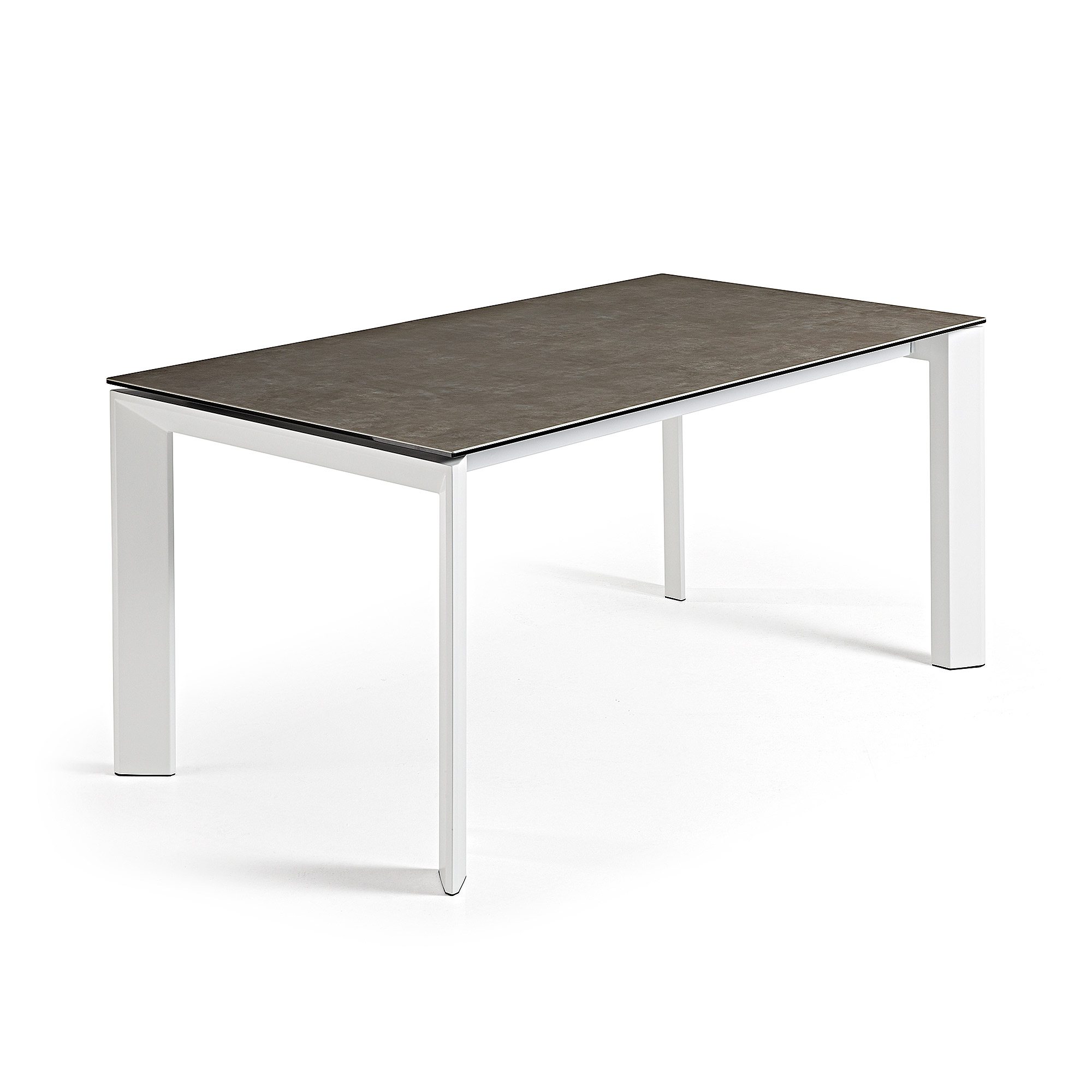 Hvid Axis Butterflybordplade Vulcano Ceniza Porcelæn Stål 160220 Kave Home Spisebord - 8433840382944