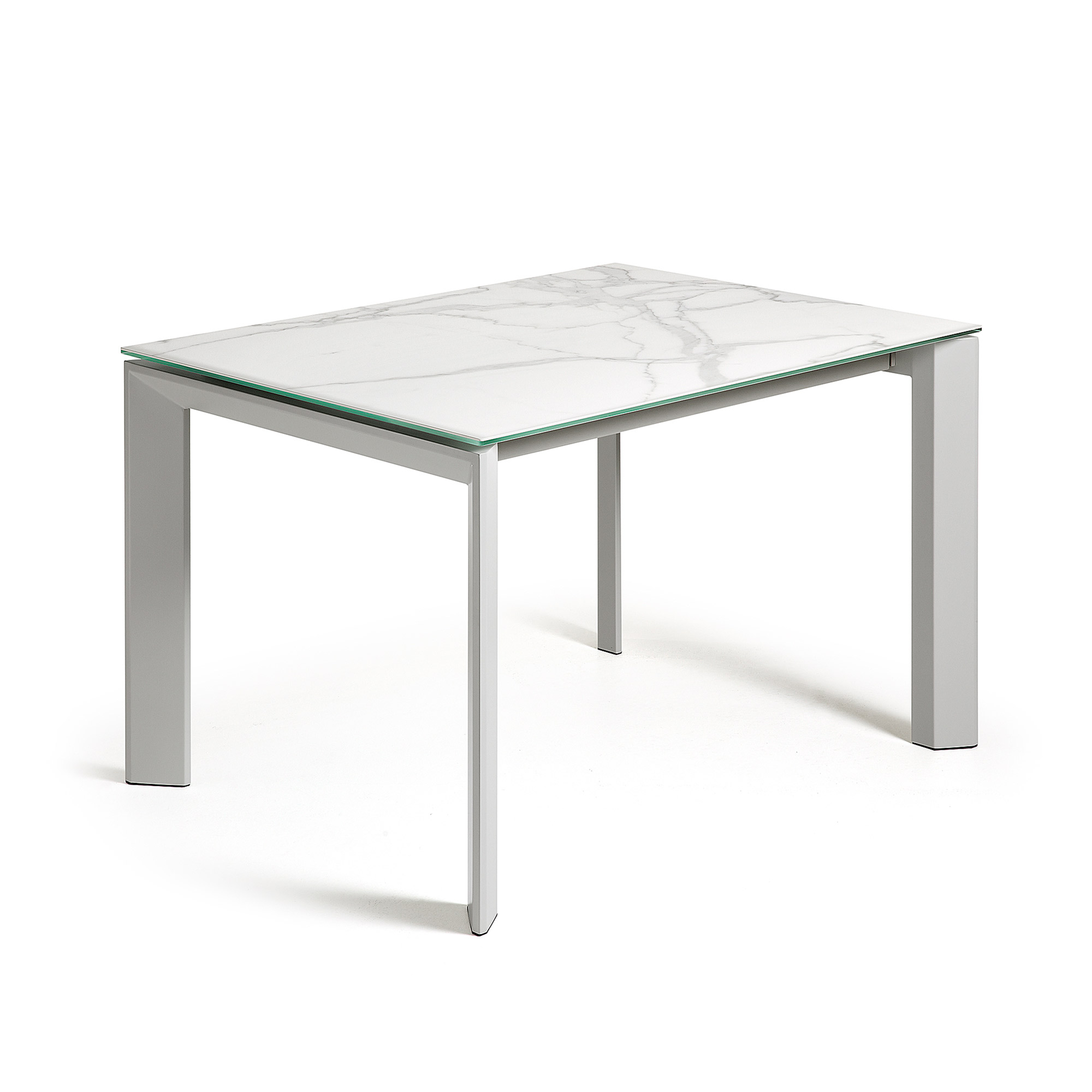 Hvid Axis Butterflybordplade Kalos Porcelæn Stål 120180 Kave Home Spisebord - 8433840411569