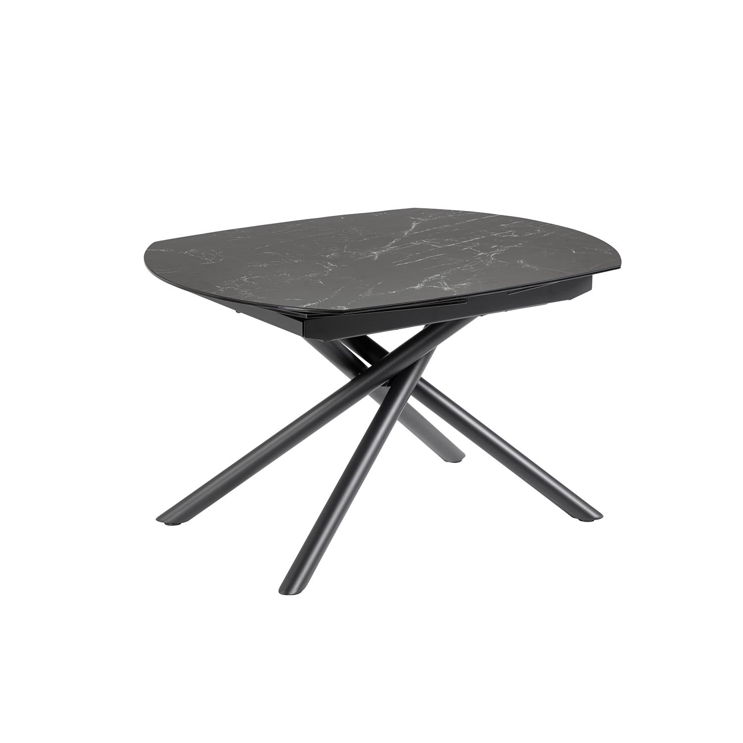 Sort Yodalia Udtræk Glas Keramik Stål 130190x100 Kave Home Spisebord - 8433840613109