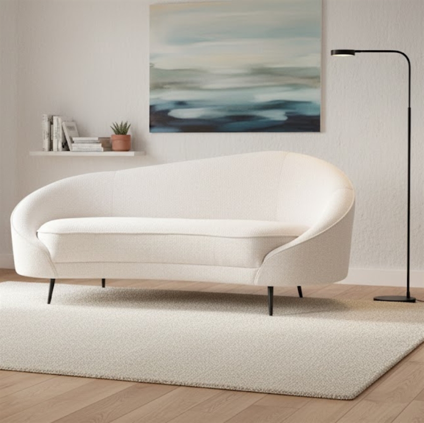 Hvid Celina Personers Sort Ben Nordic Design Sofa