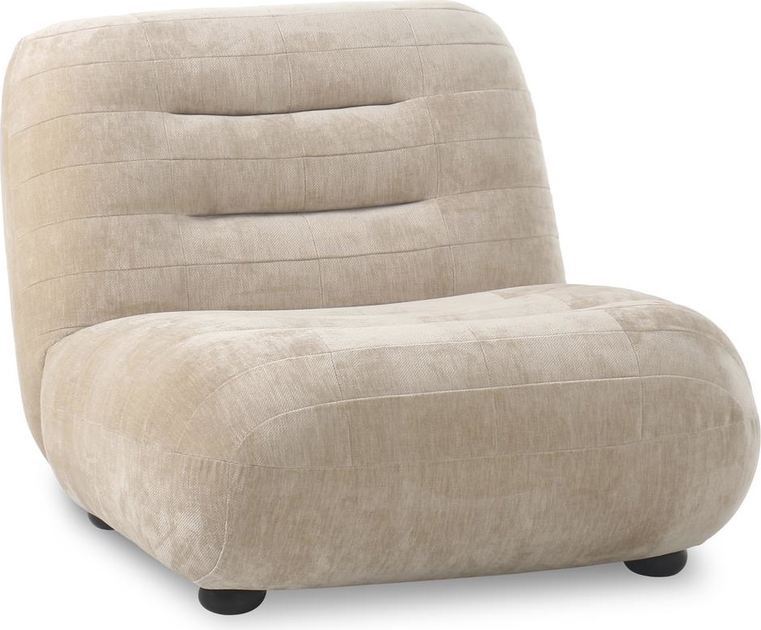 Stenlysgrå Loungestol Wyatt Polyester Med Gummitræben Nostalgiske Runde Former Bæreevne Til 180 Dutchbone Lænestol - 8718548099654