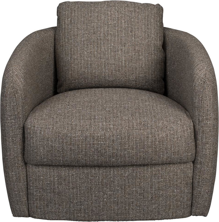 Mørkegrå Loungestol Boho Silikoniseret Fiber Polstret Retro Til Stuen Dutchbone Lænestol - 8718548074279