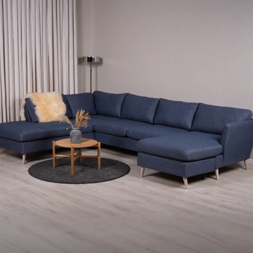 Odense Højrevendt Blå Med Chaiselong Nordic Design Sofa