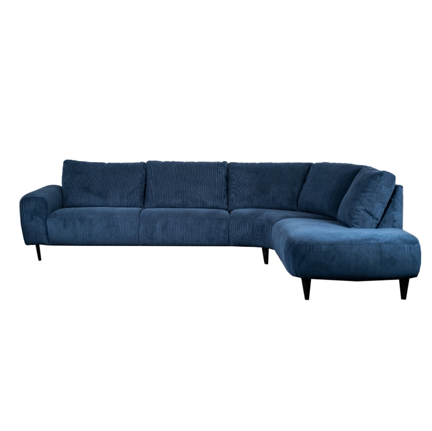 Venstrevendt Open End Hals Indigo Stof Nordic Design Sofa