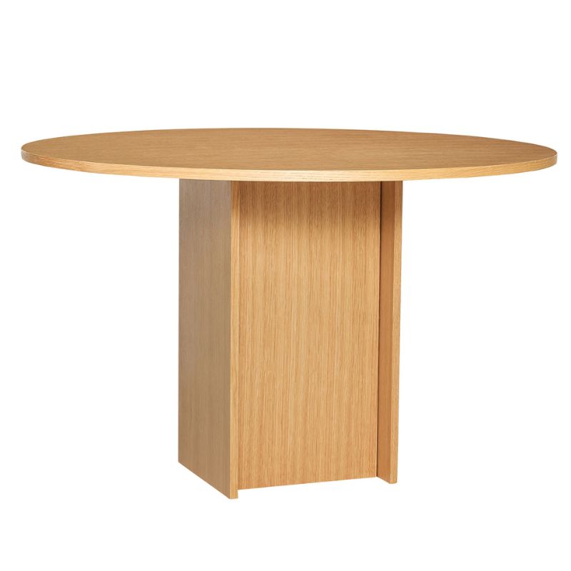 Straight Egetræsfiner Mdf Ø120x75 Hübsch Spisebord - 5712772139400